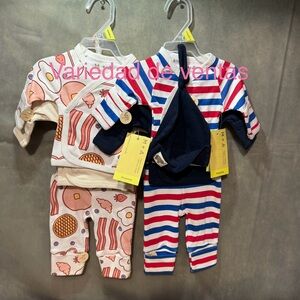 Bundle by Monica + Andy Organic Cotton Baby Welcome Home Cuddle Box Size Preemie